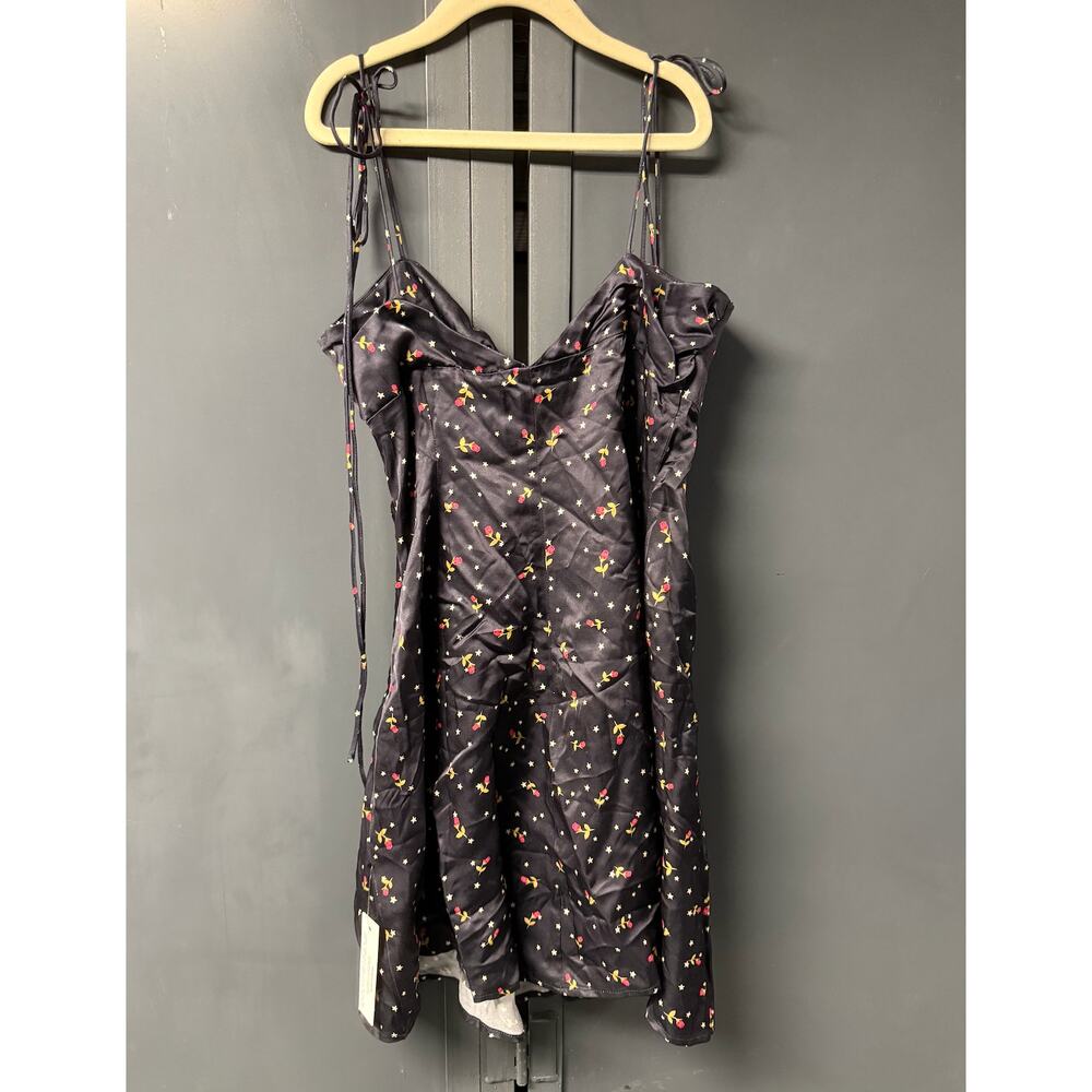 For Love and Lemons Mini Black Rose Star Dress- Small